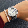 Watches - Stainless Steel Roman Numeral Fashion Quartz Watch