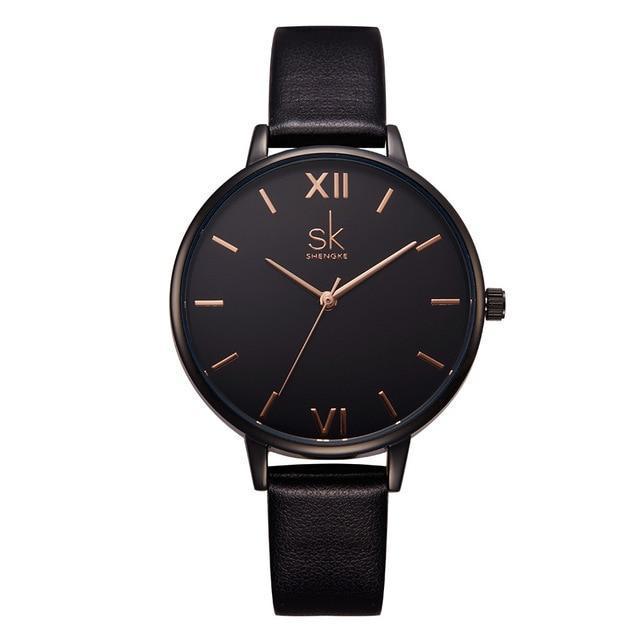 Watches - The Elegant™ Quartz Leather Strap Wristwatch