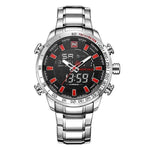 Watches - The Force 2™ Waterproof Analog Digital Stainless Steel Wrist Watch