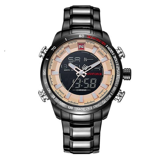 Watches - The Force 2™ Waterproof Analog Digital Stainless Steel Wrist Watch