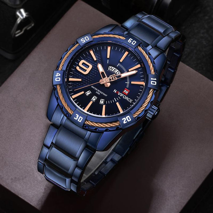 Watches - The Force 3™ Waterproof Quartz Stainless Steel Watch