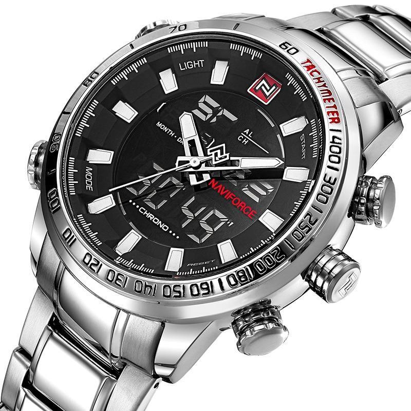 Watches - The Force™ Analog Digital Stainless Watch