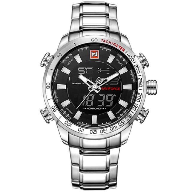 Watches - The Force™ Analog Digital Stainless Watch