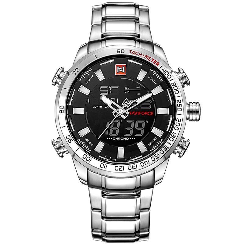 Watches - The Force™ Analog Digital Stainless Watch