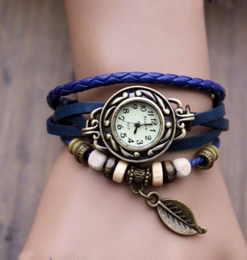 Watches - Vintage Weave Leather Design Wrist Watch Wrap