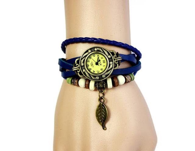 Watches - Vintage Weave Leather Design Wrist Watch Wrap