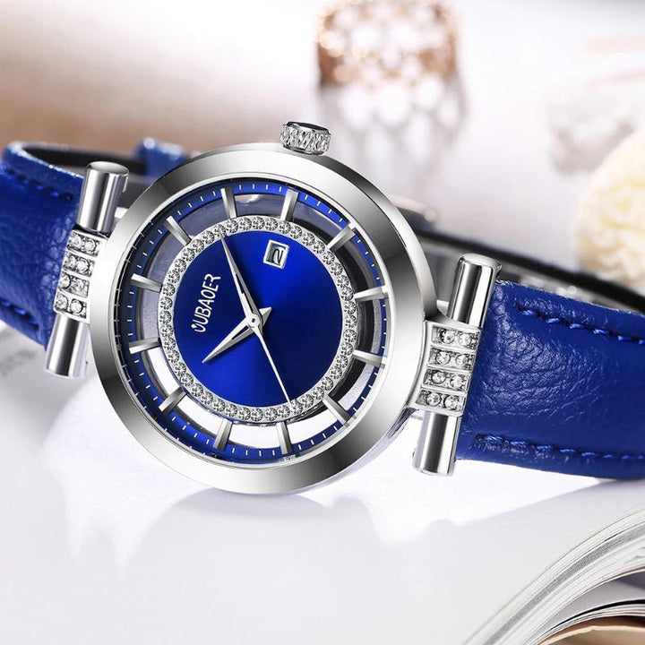 Watches - Voguish Rhinestone Accent Fashion Charm Quartz Watches