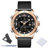 Watches - Waterproof Stainless Steel Sports Digital Quartz Watch