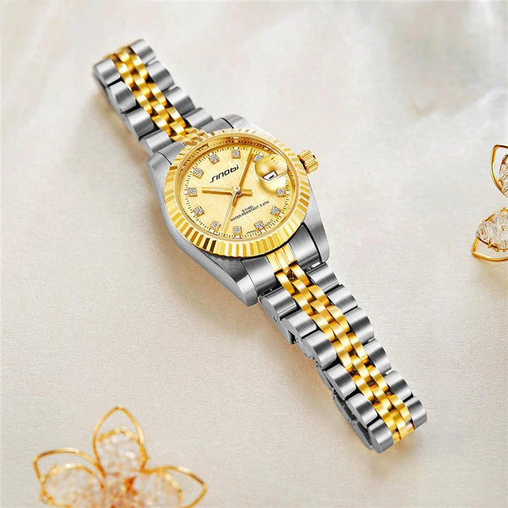 Watches - Women's Fashion Casual Stainless Steel Quartz Watches