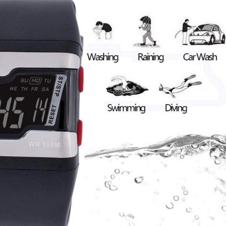 Children's Simple Sports Fashion Digital LED Display Watches