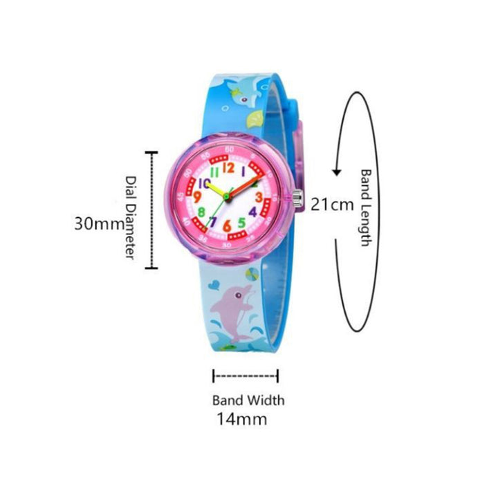 Colorful Cartoon Pattern Collection Quartz Watches for Kids