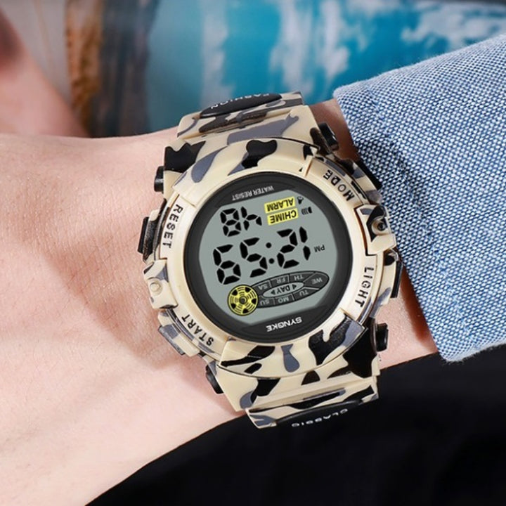 Military Kid's Colorful Digital Camouflage Watches