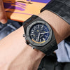 Geometric Tonneau Silicone Strap Chronograph Quartz Watches