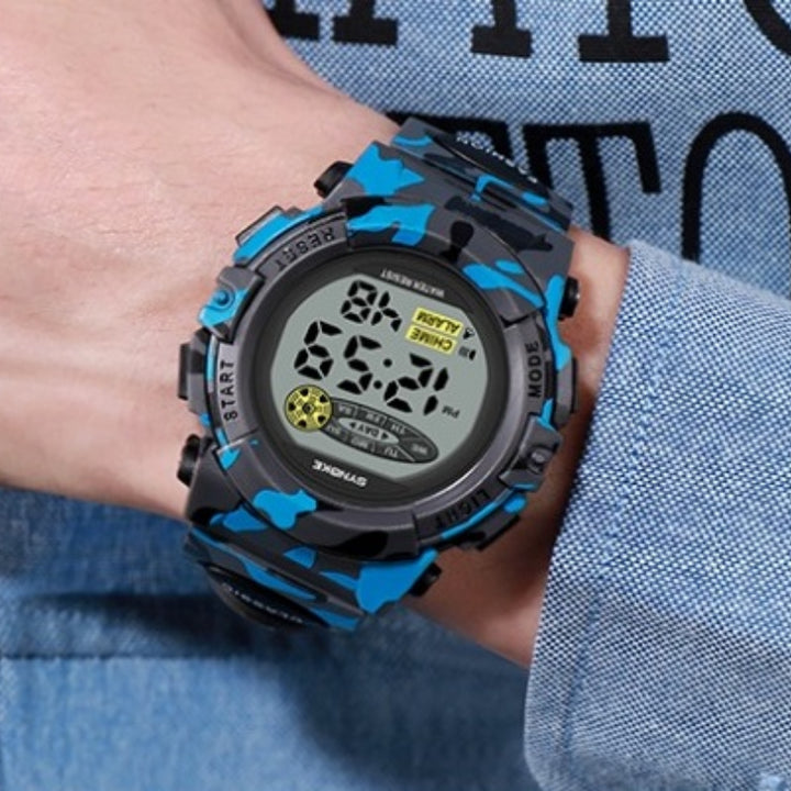 Military Kid's Colorful Digital Camouflage Watches