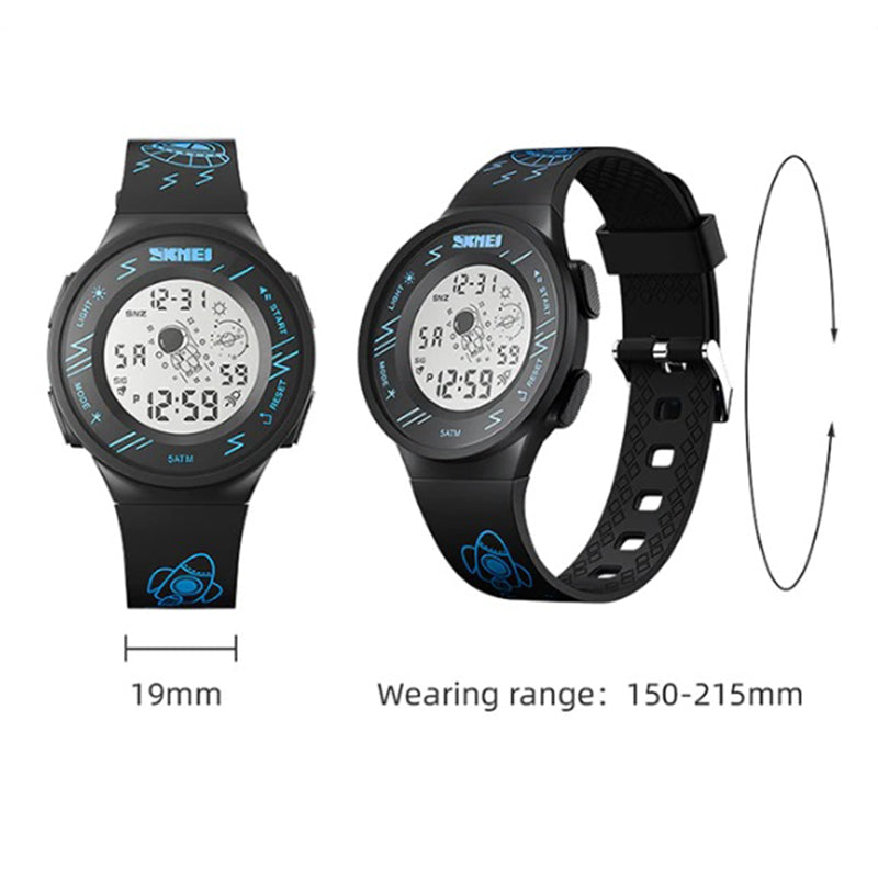 Cool Astronaut-Theme Fashion Sport Chronograph Watches for Kids