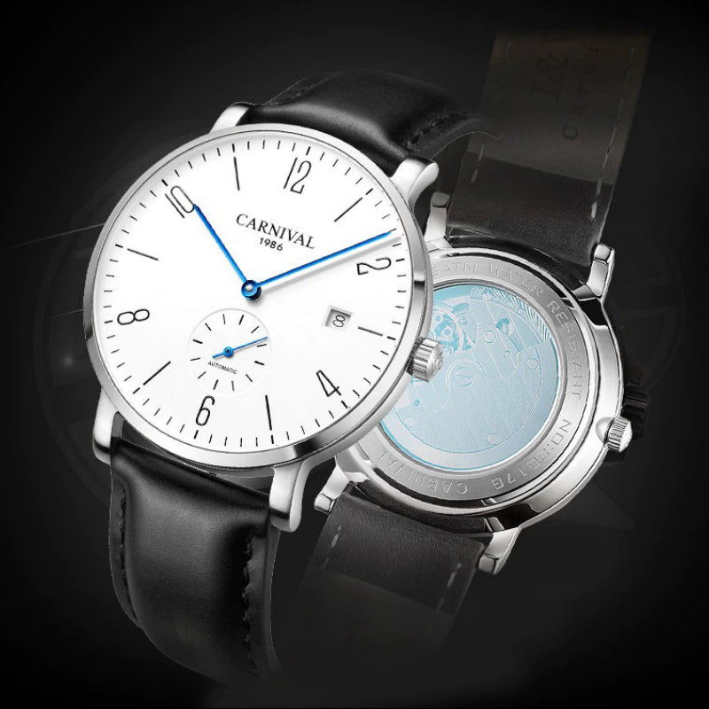 Water-proof Ultra Thin Dial Automatic Mechanical Leisure Watches