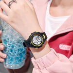 Luminous Two-Tone Digital Sports Fashion Wristwatches