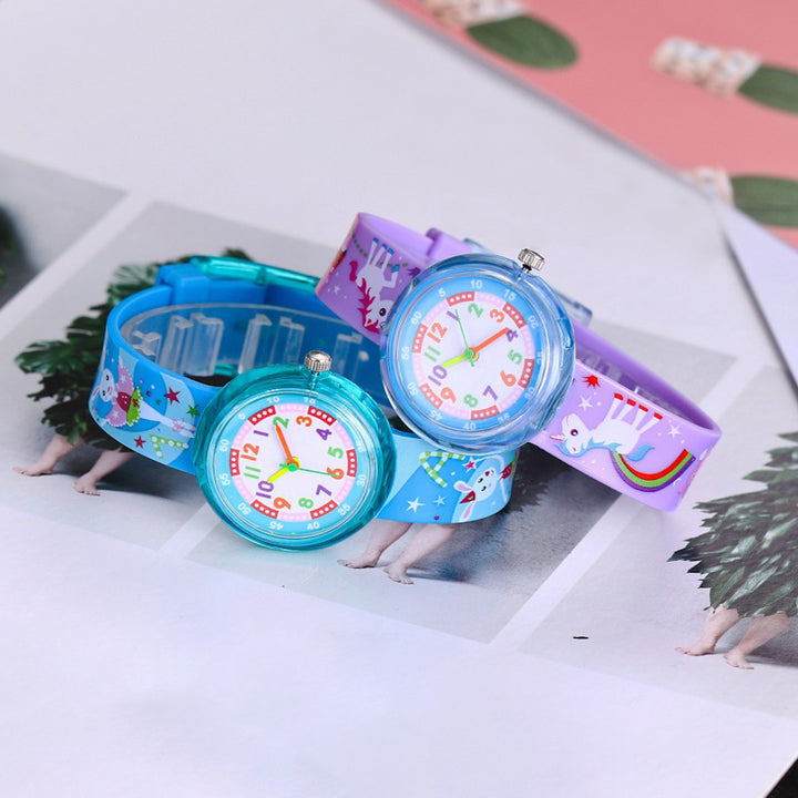 Colorful Cartoon Pattern Collection Quartz Watches for Kids