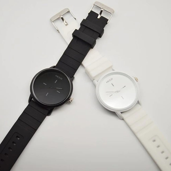 Simple Ultra-Slim Numberless Silicone Strap Quartz Watches