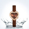 Passionate Heart-Shaped Dial with Vegan Leather Strap Quartz Watches