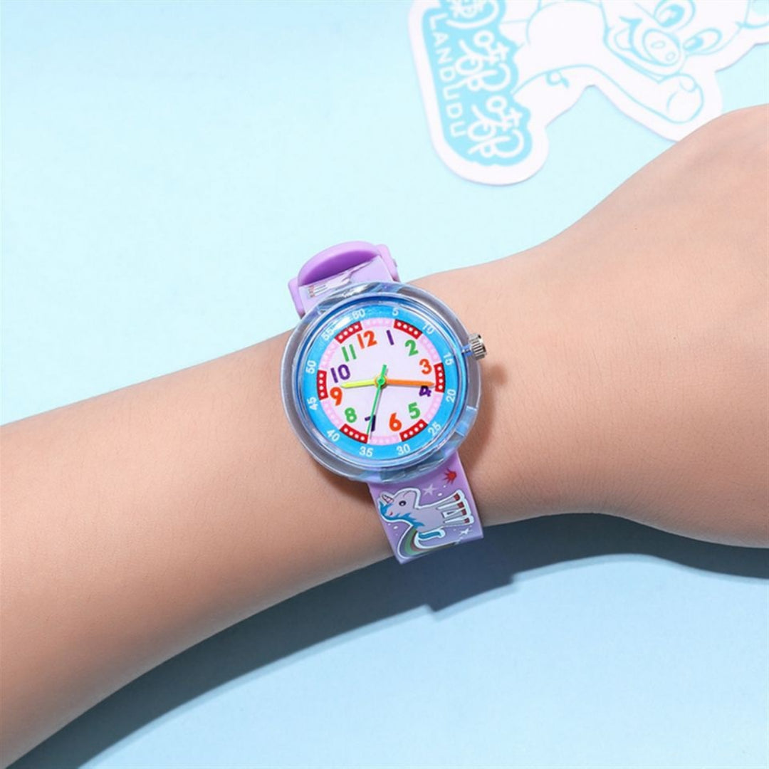 Colorful Cartoon Pattern Collection Quartz Watches for Kids