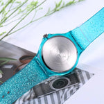Casual Luminous Glittery Silicone Strap Quartz Watches