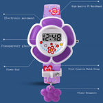 Lovely Flower-shaped Digital Watches for Kids