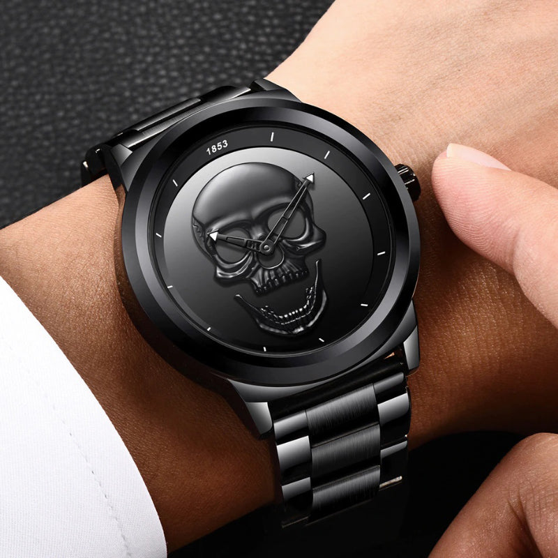 Exceptional Luminous Skull Dial Sports Quartz Watches