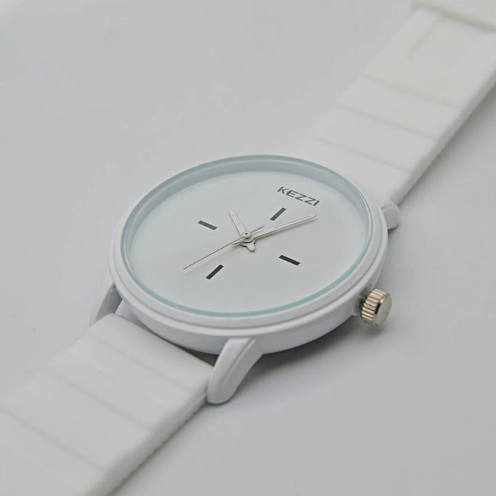 Simple Ultra-Slim Numberless Silicone Strap Quartz Watches