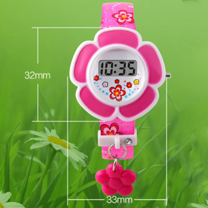 Lovely Flower-shaped Digital Watches for Kids