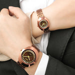 Full Steel Luxurious Couple's Classic Style Quartz Watches