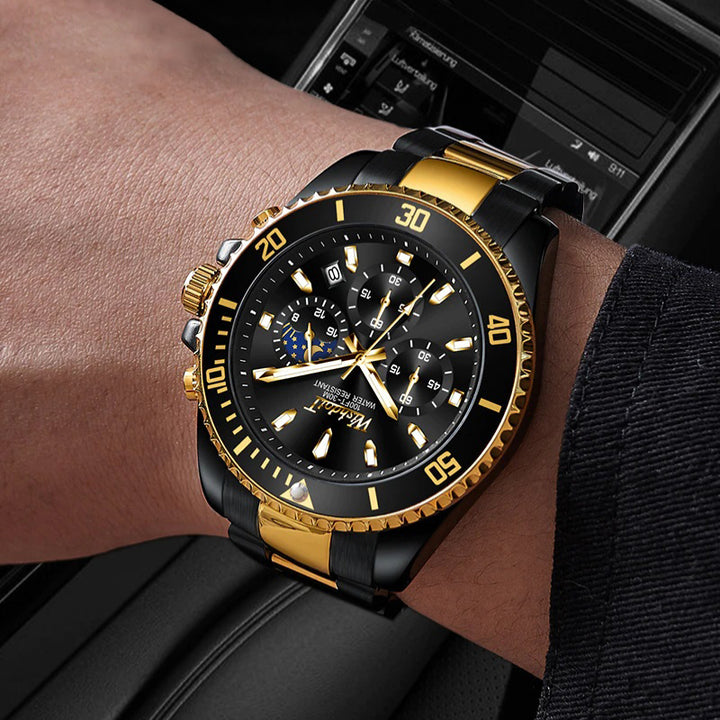 Classic Streamlined Multi-Function Men's Chronograph Watches