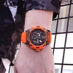 Luminous Hands Silicone Strap Military Sport Chronograph Watches