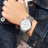 Water-resistant Thin Mesh Strap Minimalist Chronograph Quartz Watch