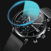 Stainless Steel Luminous Hands Large Dial Chronograph Watches
