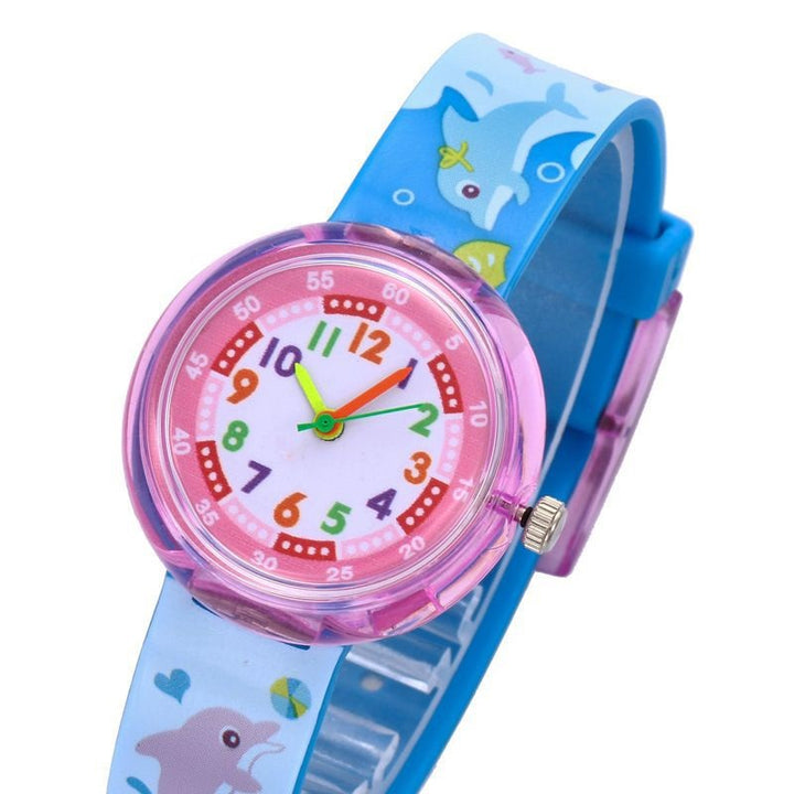 Colorful Cartoon Pattern Collection Quartz Watches for Kids