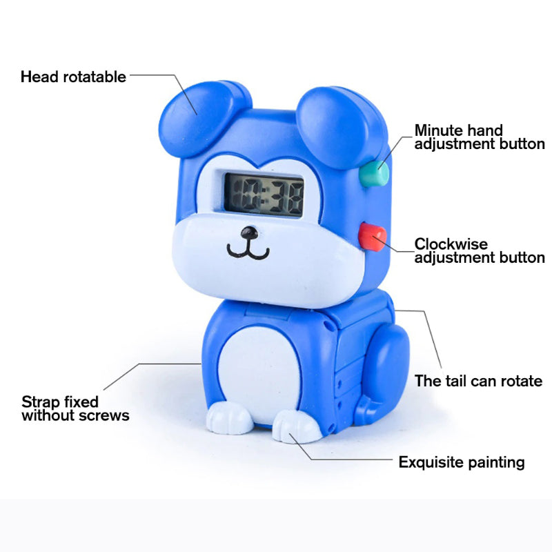 2-in-1 Animal Toy and Digital Watch for Kids