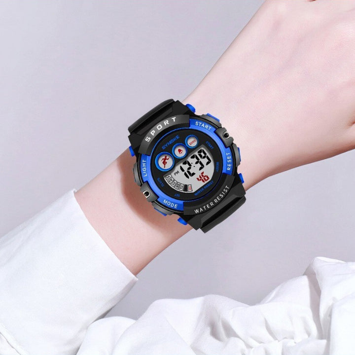 Colorful Children's Waterproof Flash Digital LED Display Chronograph Watches