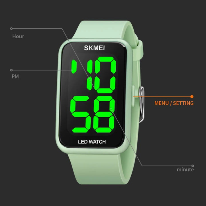 Waterproof Macaroon LED Digital Sports Unisex Watches