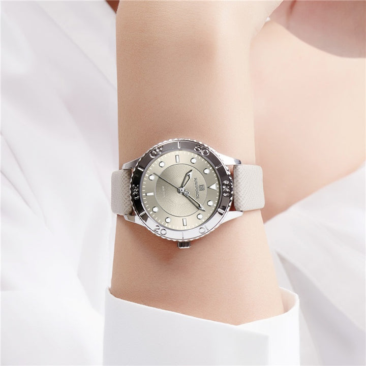 Dazzling Fashion and Sport Vegan Leather Strap Quartz Watches