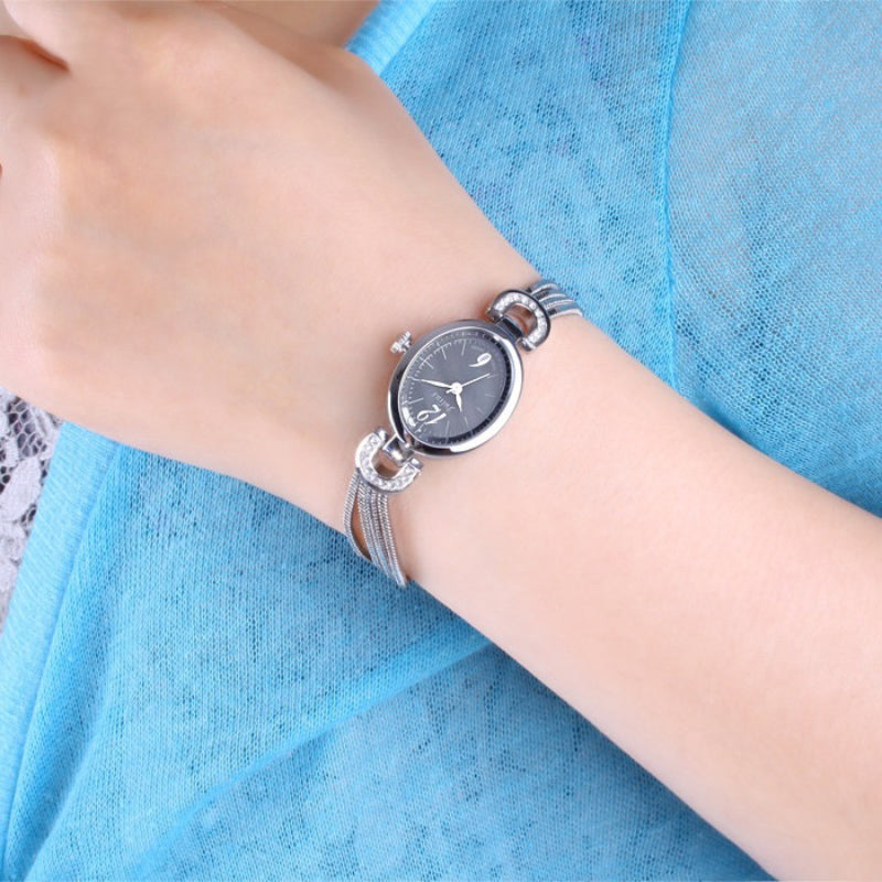 Minimalist Small Dial with Chic Snake Chain Bracelet Quartz Watches