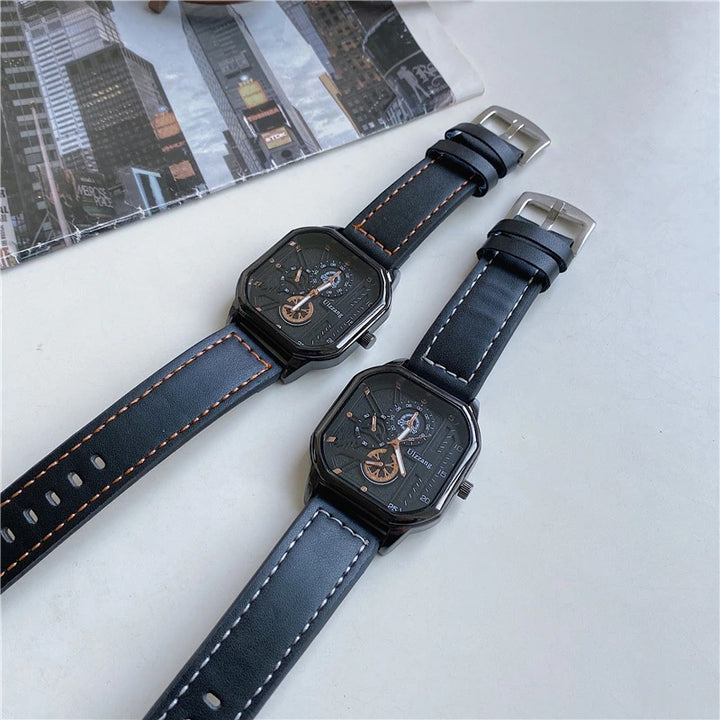 Modern Style Geometric Square Case Quartz Watches