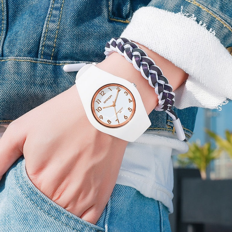 Minimalist Soft and Lightweight Silicone Strap Quartz Watches