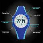 Bright Colored Waterproof Digital Sports Wristwatch For Kids