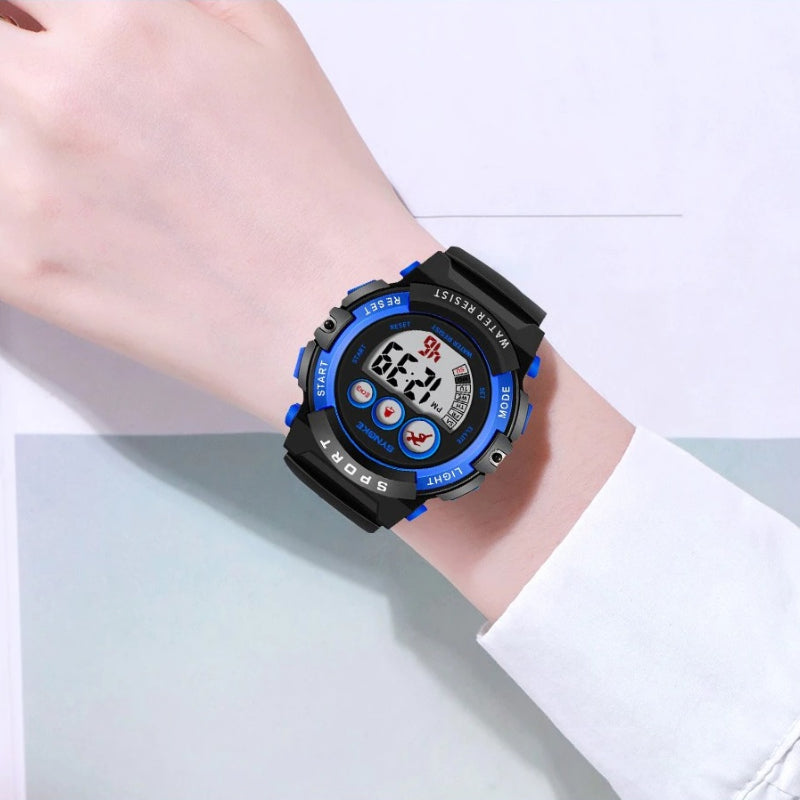 Colorful Children's Waterproof Flash Digital LED Display Chronograph Watches