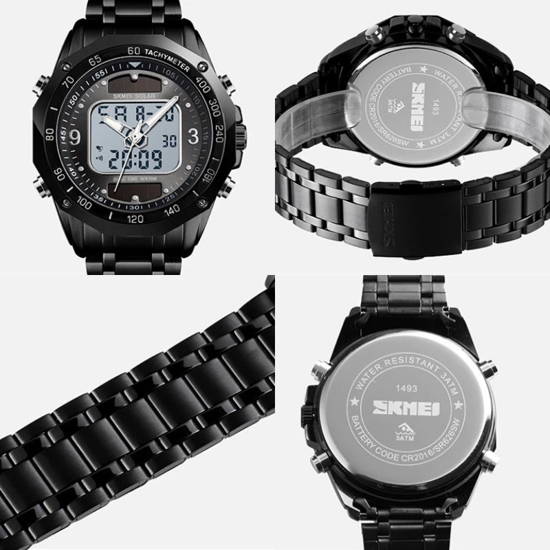 Innovative Dial Style Solar-Powered Digital Watches