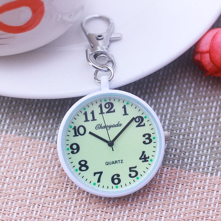 Luminous Easy To Read Dial Key Chain Quartz Pocket Watches