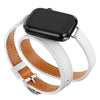 Chic Double Layer Leather Replacement Strap for Apple Watches