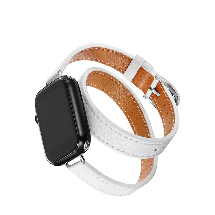 Multi-layer Leather Strap Replacements for Apple Watches