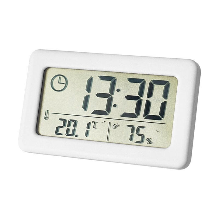 Thin and Convenient Digital LED Wall Clock with Humidity Display